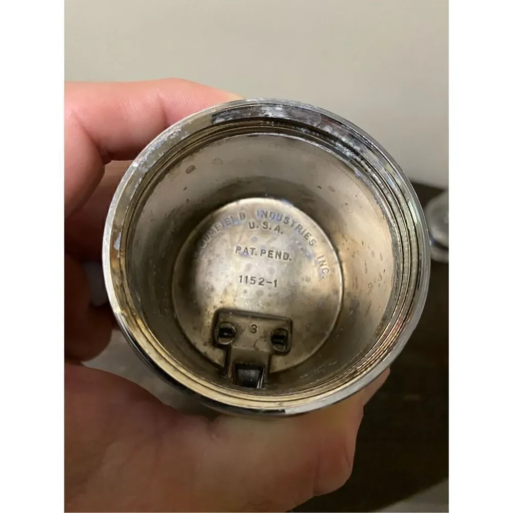 Vintage mid century chrome sugar shaker